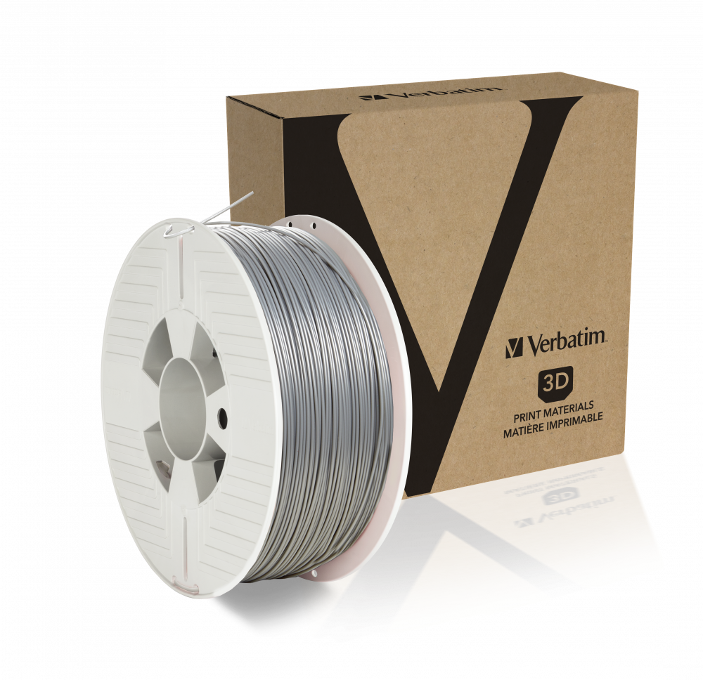 Verbatim PLA Filament 1.75mm 1kg - Aluminium Grey 